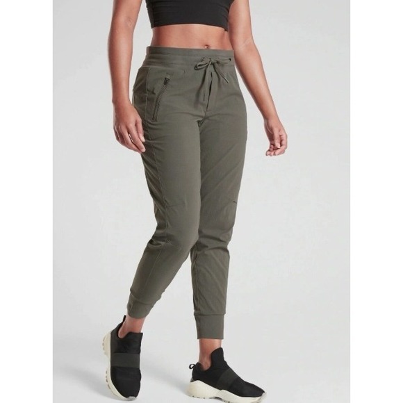Athleta | Trekkie North Jogger Pants Olive Green | Women's 12 - Picture 1 of 13